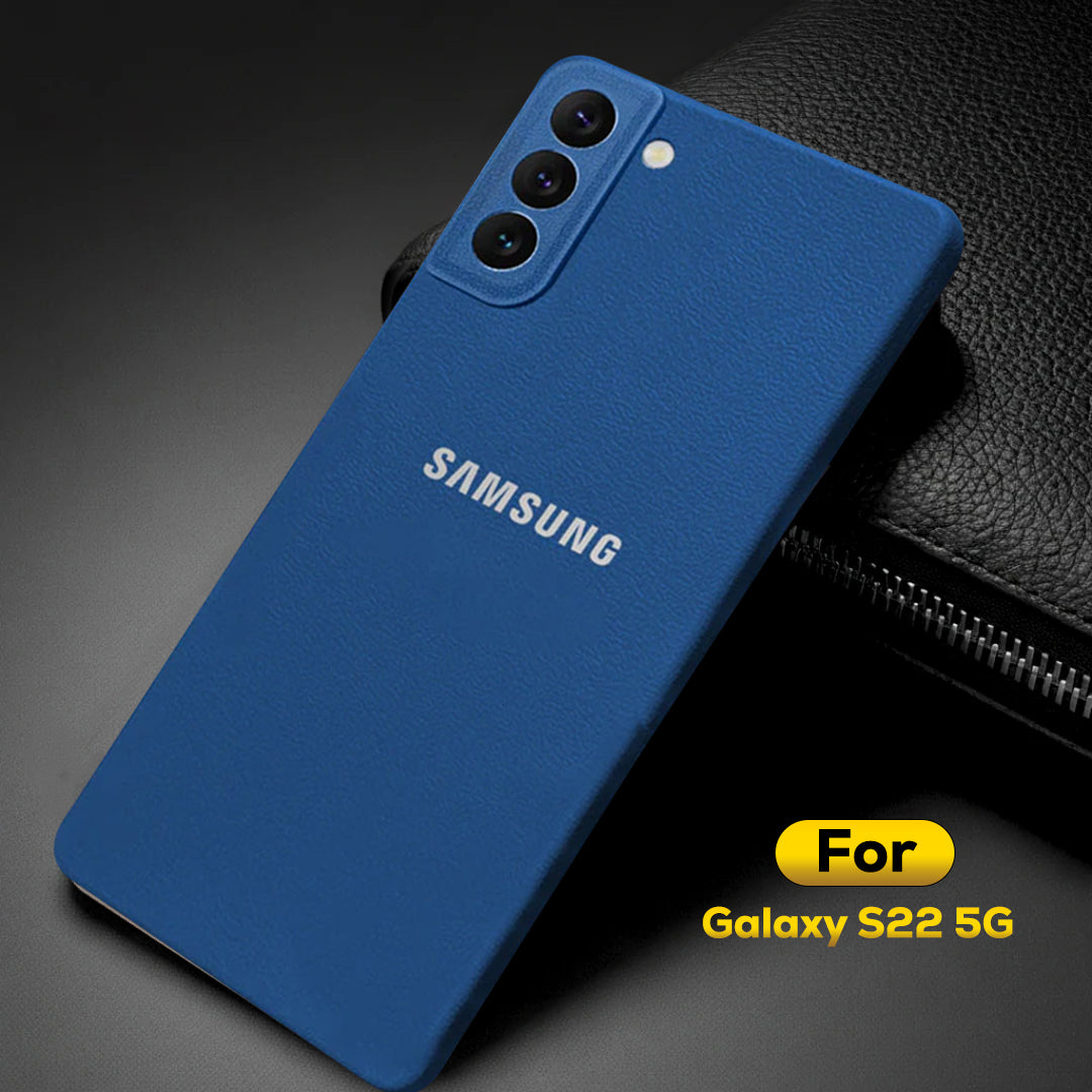 Samsung Galaxy S22 5G Solid Color Leather Texture Matte Phone Back Case