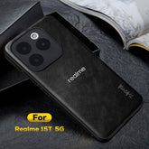 REALME 15T 5G Business Style PU LEATHER PROTECTIVE BACK CASE WITH CAMERA PROTECTION