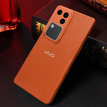 Vivo V30 5G Solid Color Leather Texture Matte Phone Back Case