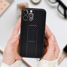 PhoneCases.Co.in- iPhone13/iPhone13 pro/iPhone 13 pro-max Carbon Leather with Back Stand case