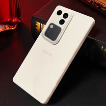 Vivo V30 5G Solid Color Leather Texture Matte Phone Back Case