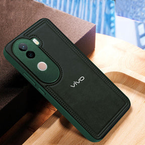 VIVO V40E 5G Vintage Leather Stitched Protective Back Case
