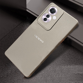 Oppo F25 PRO 5G Solid Color Leather Texture Matte Phone Back Case