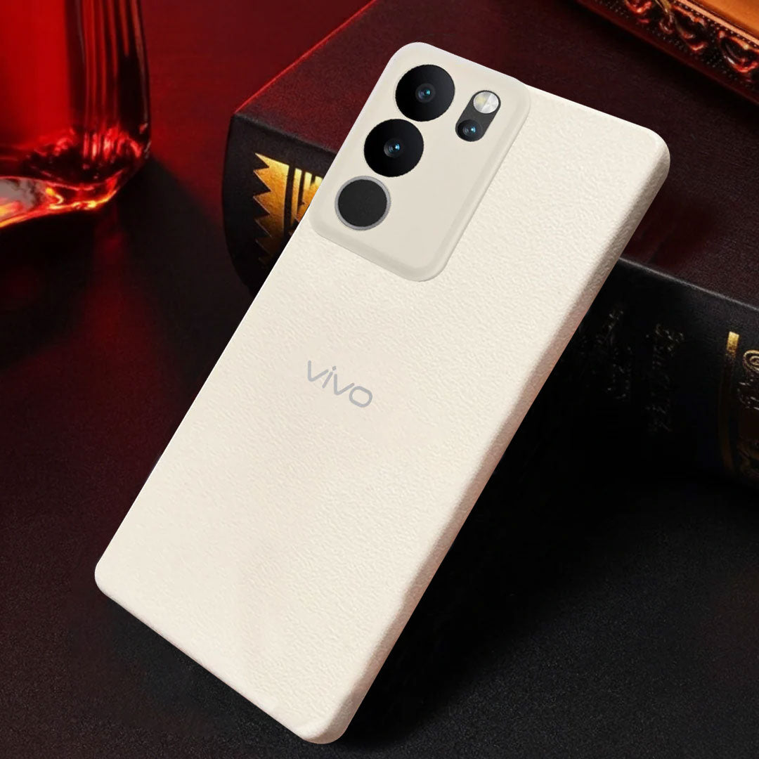 Vivo V29 5G Solid Color Leather Texture Matte Phone Back Case