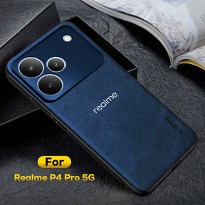 REALME P4 PRO 5G Business Style PU LEATHER PROTECTIVE BACK CASE WITH CAMERA PROTECTION