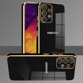 GALAXY A23 ULTRA-SHINE GOLD ELECTROPLATED LUXURIOUS  BACK CASE WITH CAMERA PROTECTION