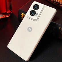 MOTO EDGE 50 FUSION 5G Solid Color Leather Texture Matte Phone Back Case