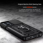 Motorola G85 5G Armor Military-grade Case With Sliding Camera Cover & 360 Kickstand