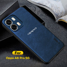 OPPO A6 PRO 5G Business Style PU LEATHER PROTECTIVE BACK CASE WITH CAMERA PROTECTION