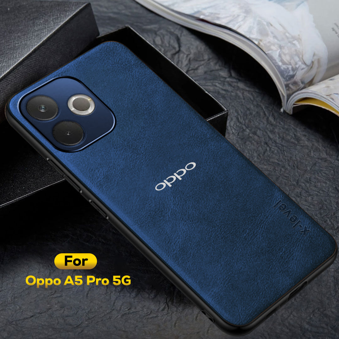 OPPO A5 PRO 5G  Business Style PU LEATHER PROTECTIVE BACK CASE WITH CAMERA PROTECTION