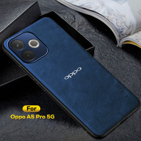 OPPO A5 PRO 5G  Business Style PU LEATHER PROTECTIVE BACK CASE WITH CAMERA PROTECTION