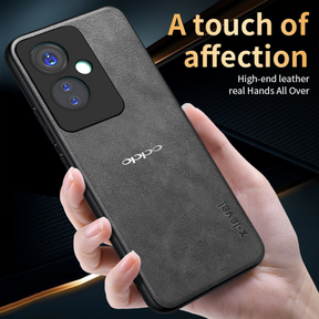 OPPO F25 Pro 5G Business Style PU LEATHER PROTECTIVE BACK CASE WITH CAMERA PROTECTION