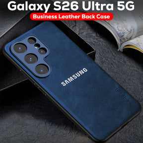 Samsung Galaxy S26 ULTRA 5G PU LEATHER PROTECTIVE BACK CASE WITH CAMERA PROTECTION