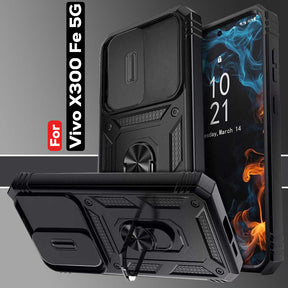 VIVO X300fe 5G Armor Military-grade Case With Sliding Camera Cover & 360 Kickstand