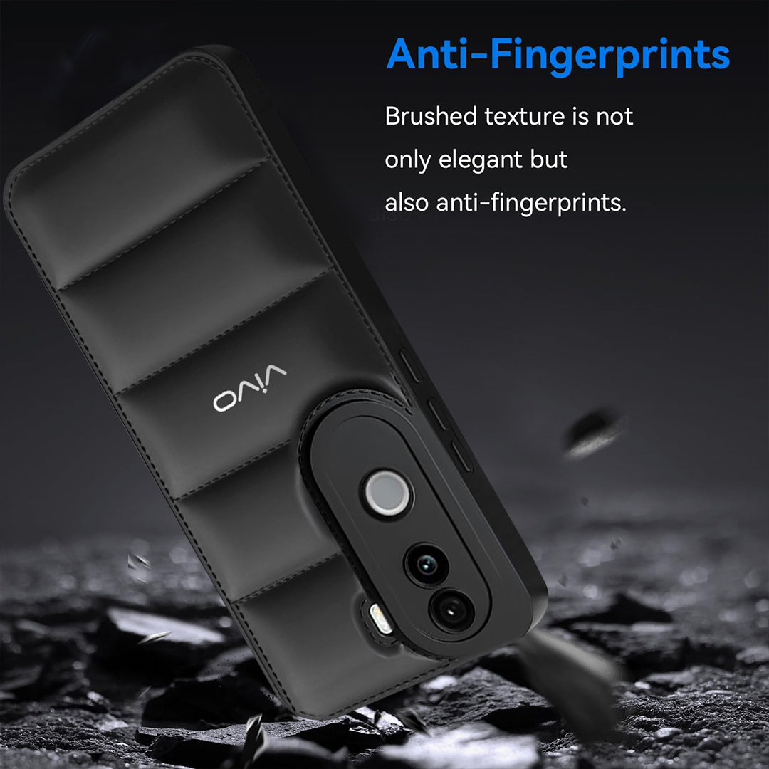 VIVO V40E 5G The Puffer Edition Soft Material Down Jacket Phone Case