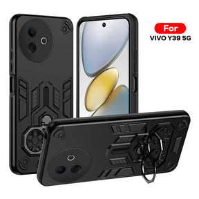 Vivo Y39 5G Armor knight Series Camera Protection 2 in 1 Shockproof Phone Cover with Kickstand