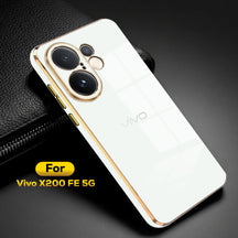 VIVO X200FE 5G ULTRA-SHINE GOLD ELECTROPLATED LUXURIOUS BACK CASE WITH CAMERA PROTECTION