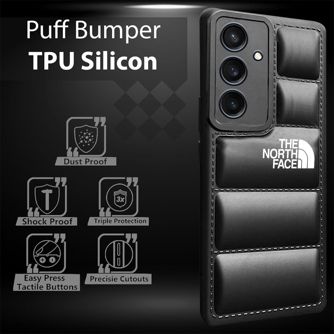 Galaxy A54 5G The North Face Puffer Edition Black Bumper Back Case