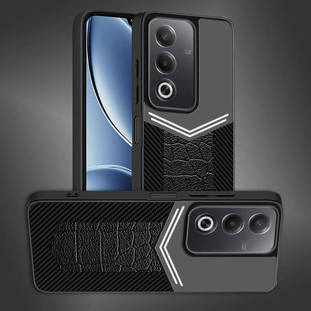 OPPO A3 PRO 5G Ultra Hybrid Carbon Fiber Shockproof TPU + Poly Carbonate Back Cover Case