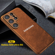 Galaxy S24 ULTRA 5G PU LEATHER PROTECTIVE BACK CASE WITH CAMERA PROTECTION