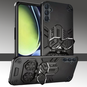 Samsung Galaxy S24 5G Armor knight Series Camera Protection 2 in 1 Shockproof Phone Cover with Kickstand