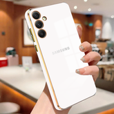 GALAXY A55 5G ULTRA-SHINE GOLD ELECTROPLATED LUXURIOUS  BACK CASE WITH CAMERA PROTECTION