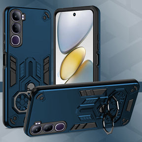 Vivo Y300 5G Armor knight Series Camera Protection 2 in 1 Shockproof Phone Cover with Kickstand