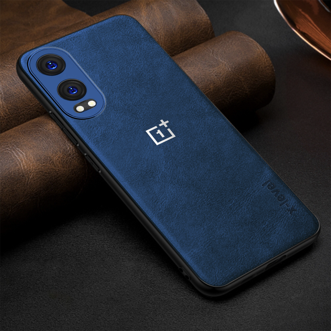 ONEPLUS CE 4 LITE 5G Business Style PU LEATHER PROTECTIVE BACK CASE WITH CAMERA PROTECTION