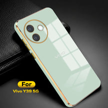 VIVO Y39 5G ULTRA-SHINE GOLD ELECTROPLATED LUXURIOUS  BACK CASE WITH CAMERA PROTECTION