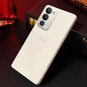 Vivo Y29 5G Solid Color Leather Texture Matte Phone Back Case