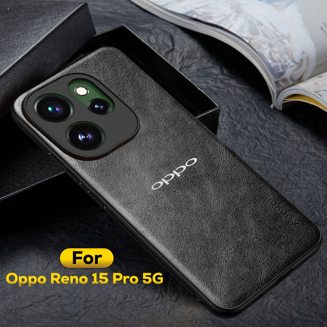 OPPO RENO 15 PRO 5G Business LEATHER BACK CASE WITH CAMERA PROTECTION
