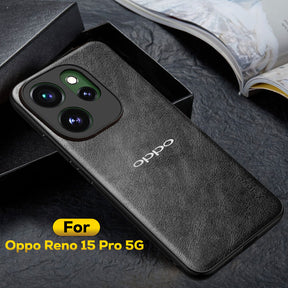 OPPO RENO 15 PRO 5G Business LEATHER BACK CASE WITH CAMERA PROTECTION