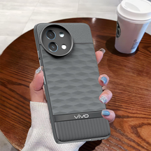 VIVO Y58 5G 3D Hexa Cube Design Drop Protection | Camera Protection TPU Back Case