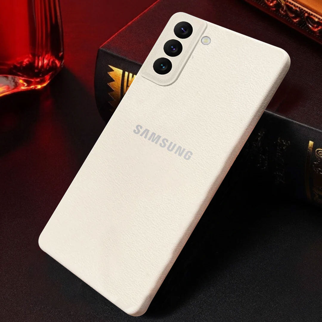Samsung Galaxy S22 5G Solid Color Leather Texture Matte Phone Back Case