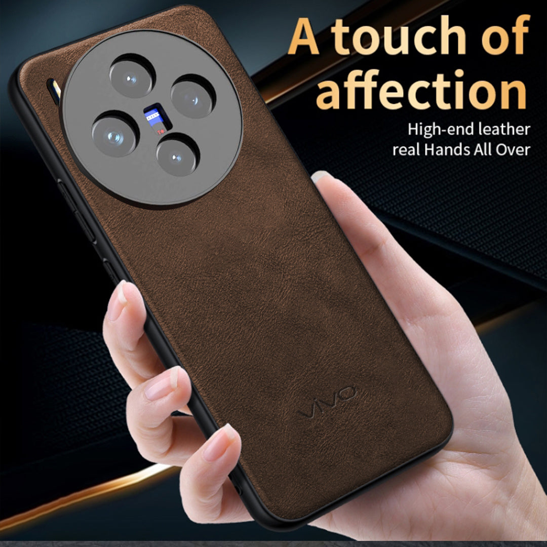 VIVO X300 5G Business LEATHER CASE WITH CAMERA PROTECTION WITH IMPOSED VIVO LOGO