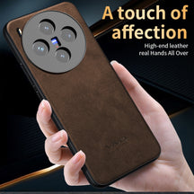 VIVO X300 5G Business LEATHER CASE WITH CAMERA PROTECTION WITH IMPOSED VIVO LOGO