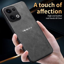 OPPO RENO 13 5G Vintage Leather Stitched Protective Back Case With Camera Protection
