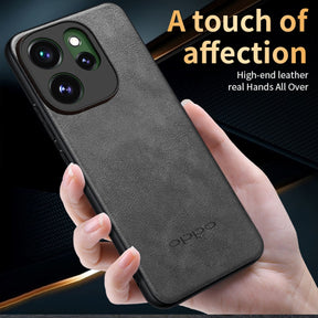 OPPO RENO 15 PRO 5G Business LEATHER BACK CASE WITH CAMERA PROTECTION WITH IMPOSED OPPO LOGO