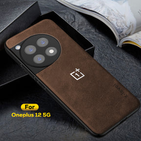 OnePlus 12 5G Business LEATHER BACK CASE WITH CAMERA PROTECTION
