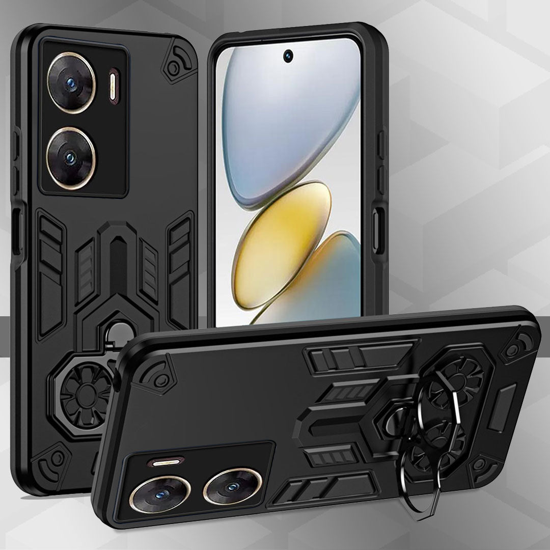 Vivo V29E 5G Armor knight Series Camera Protection 2 in 1 Shockproof Phone Cover with Kickstand