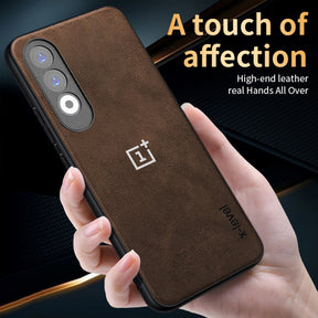 ONEPLUS NORD CE 4 5G Business Style PU LEATHER PROTECTIVE BACK CASE WITH CAMERA PROTECTION