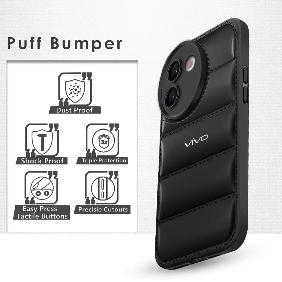 VIVO V30E 5G The Puffer Edition Soft Material Down Jacket Phone Case