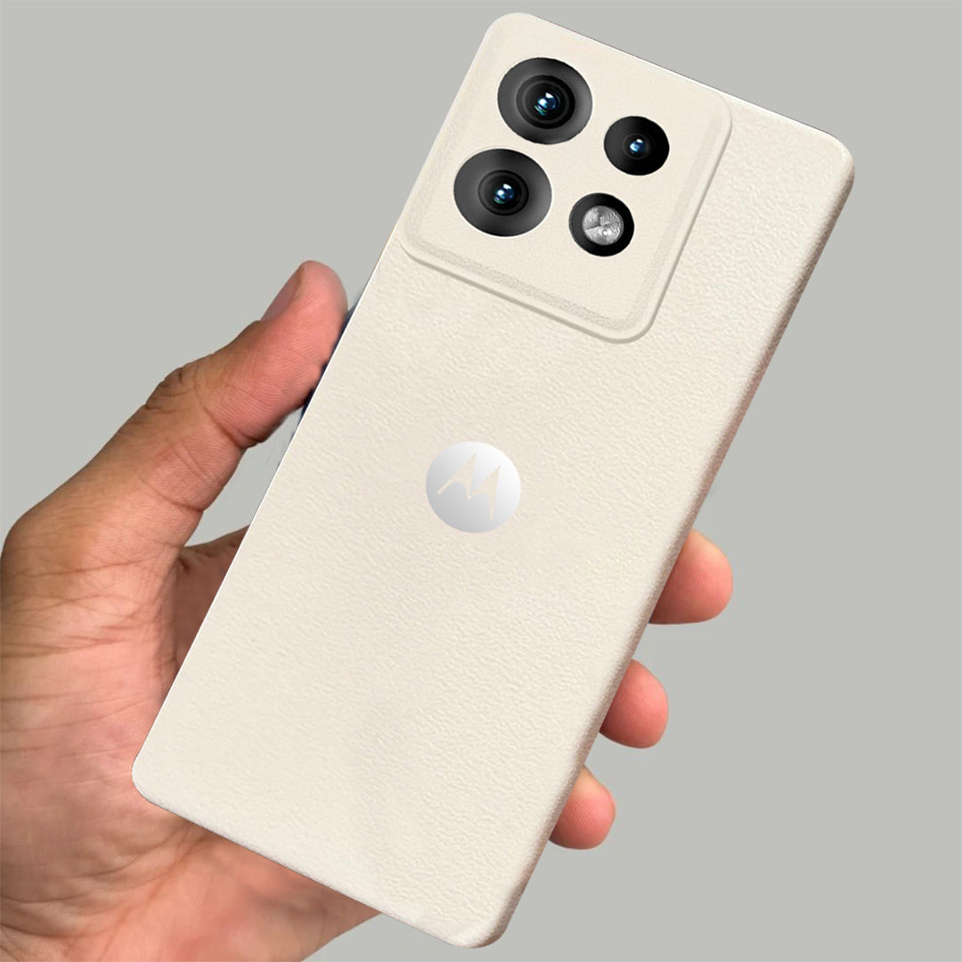 MOTO EDGE 50 NEO 5G Solid Color Leather Texture Matte Phone Back Case