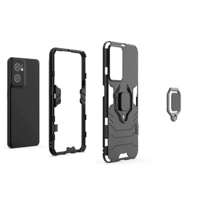 OnePlus Nord 2T 5G Black Panther Metal Bracket Shockproof Protective Back Case
