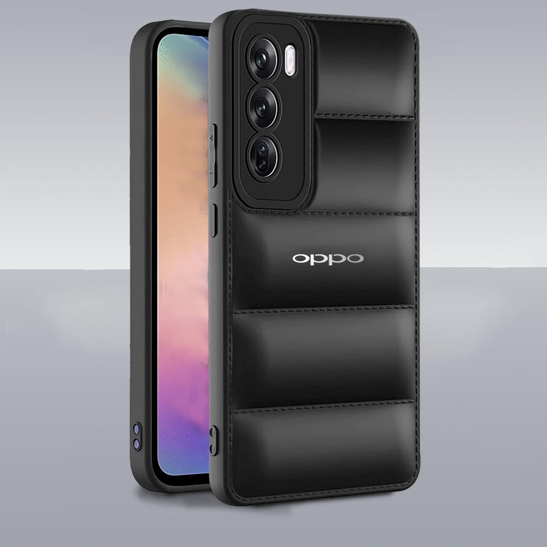 OPPO RENO 12 5G The Puffer Edition Soft Material Down Jacket Phone Case