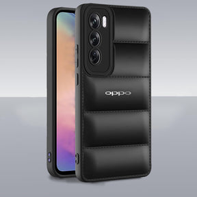 OPPO RENO 12 5G The Puffer Edition Soft Material Down Jacket Phone Case