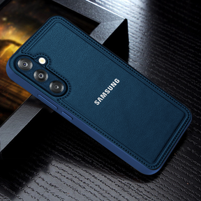 Samsung Galaxy A35 5G Vintage Leather Stitched Protective Back Case