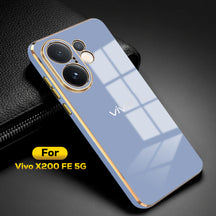 VIVO X200FE 5G ULTRA-SHINE GOLD ELECTROPLATED LUXURIOUS BACK CASE WITH CAMERA PROTECTION