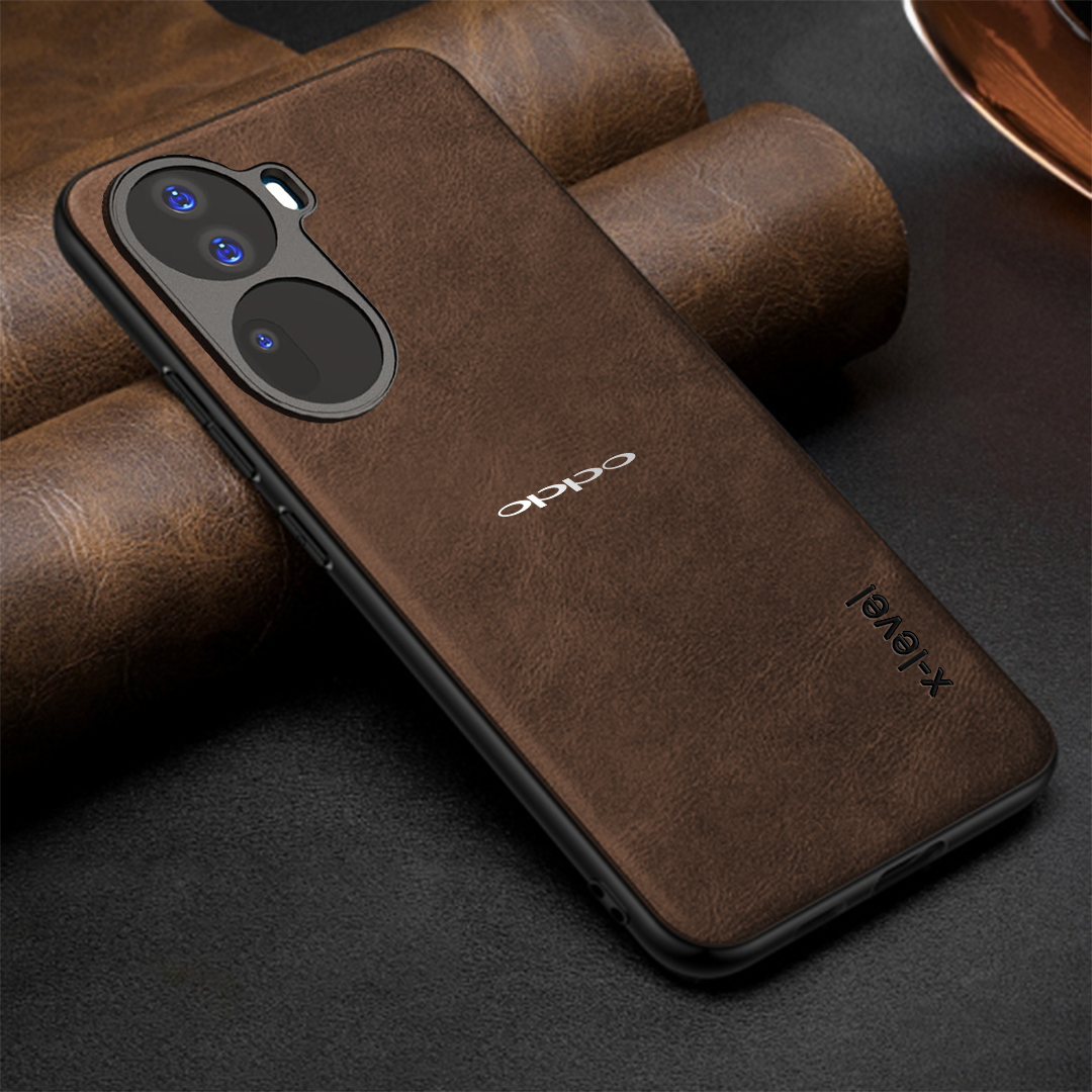 OPPO RENO 11 5G Business Style PU LEATHER PROTECTIVE BACK CASE WITH CAMERA PROTECTION