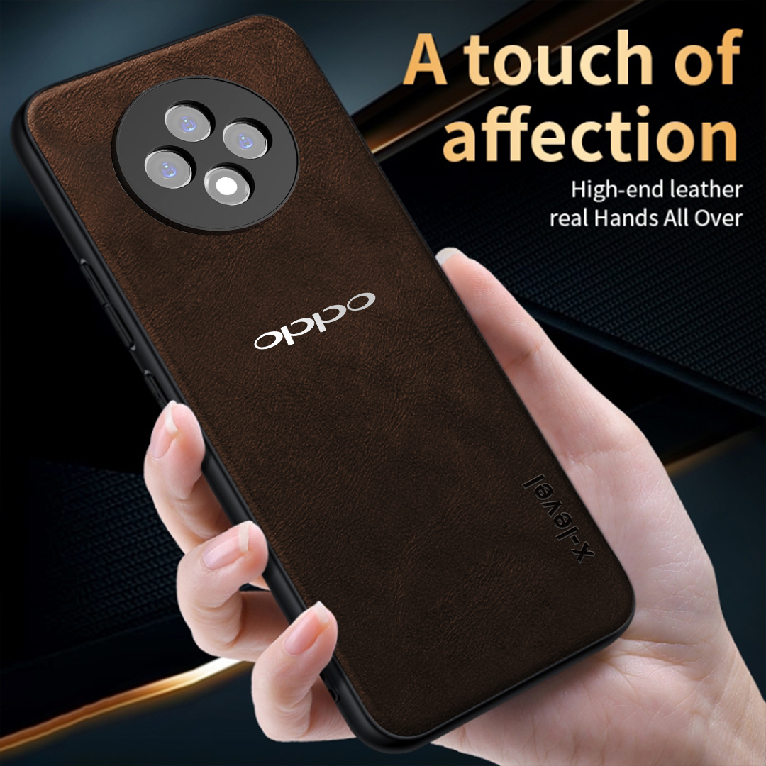 OPPO F27 5G Business Style PU LEATHER PROTECTIVE BACK CASE WITH CAMERA PROTECTION